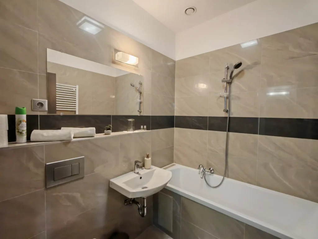 Szilvaliget lakosztály fürdőszoba